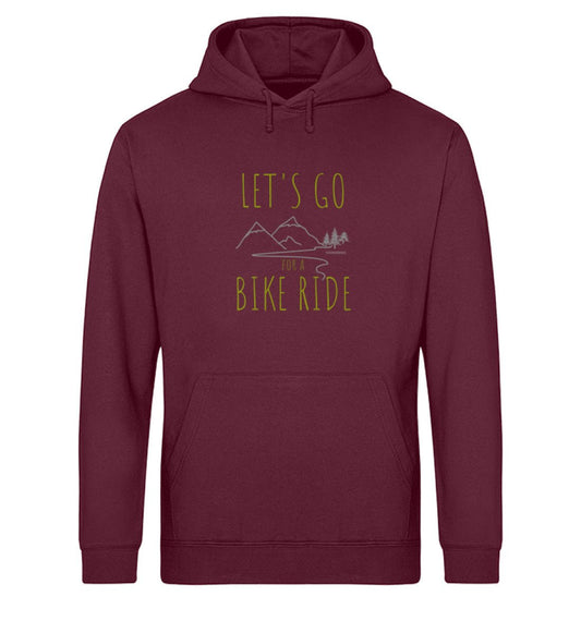 Let's go for a Bike Ride - Unisex Organic 🍀 Hoodie - CUCKOODIEL