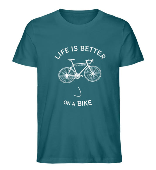 Life is better on a Bike - Premium Organic 🍀 Shirt - CUCKOODIEL