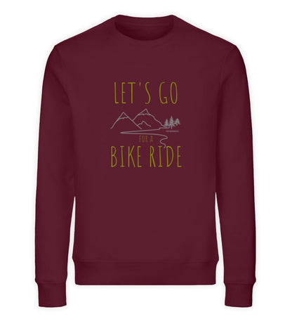 Let's go for a Bike Ride - Unisex Organic 🍀 Sweatshirt - CUCKOODIEL