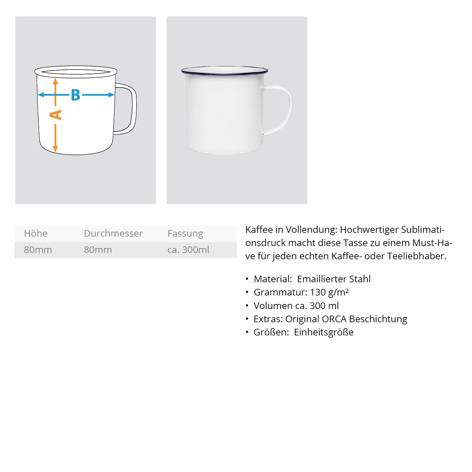 Sonnenaufgang - Emaille Tasse - CUCKOODIEL